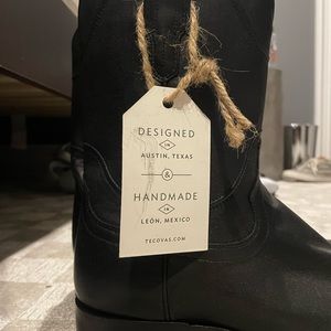 *NEW WITH TAGS* Tecova Mens Cowboy Boots Black 10.5d